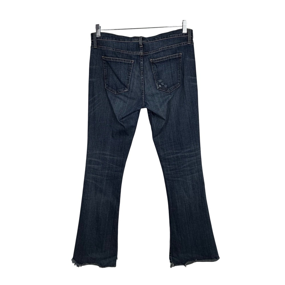 Current Elliott Womens Blue The Flip Flop Loved Frayed Hem Bootcut Jeans Size 28 - Picture 11 of 12
